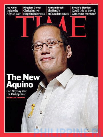Бениньо Симеон Кохуанко Акино III на обложке журнала Time