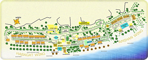 План отеля Bohol Beach Club