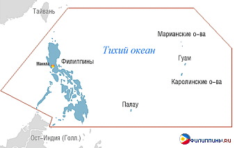 Границы генерал-капитанства Филиппин
