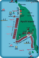 Схема отеля El Nido Apulit Island Resort