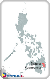 Положение провинции Долина Компостела на карте Филиппин