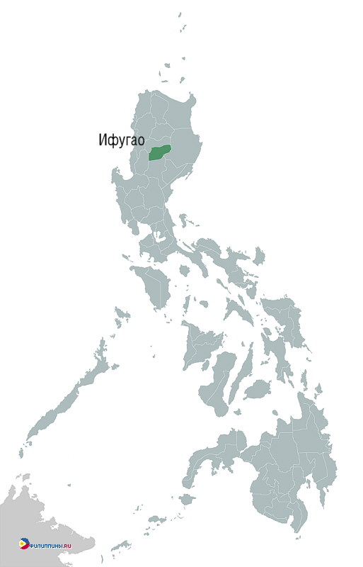 Положение провинции Ифугао на карте Филиппин