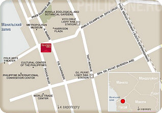 Положение отеля JEN Manila, Manila на плане Манилы