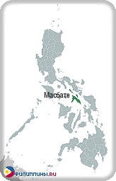 Положение провинции Масбате на карте Филиппин