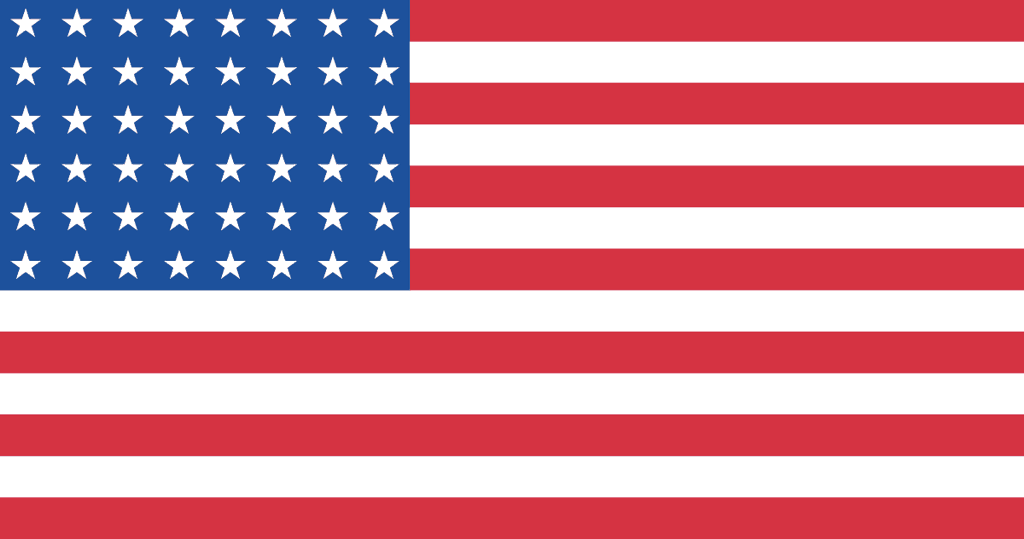 Исторический американский флаг с 48 звездами