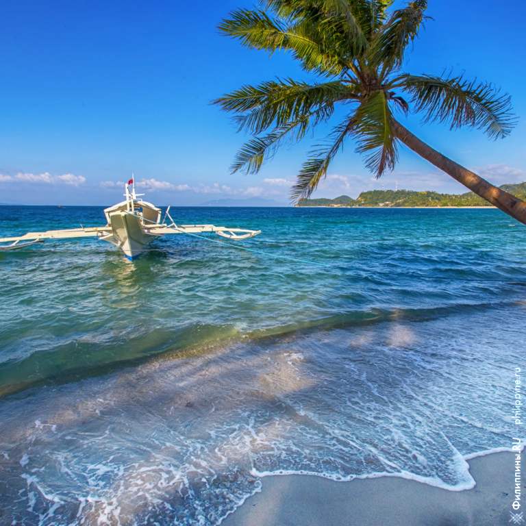 Пляж Пуэрто-Галера на острове Миндоро