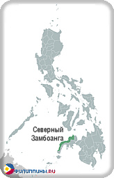 Положение провинции Северный Замбоанга на карте Филиппин
