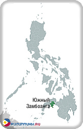 Положение провинции Южный Замбоанга на карте Филиппин